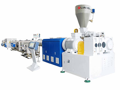 Double-pipe high-speed extrusion production line