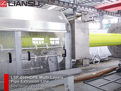 800 HDPE Pipe Three Layer Coextrusion Line