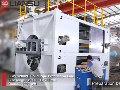 1200HDPE Pressure Pipe Extrusion Line