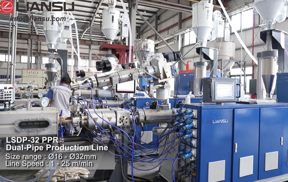 32 PPR Dual Pipe Extrusion Line