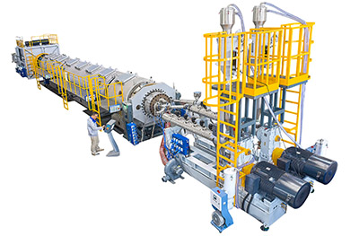 HDPE Pressure and  Gas Pipe Production Line