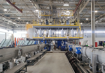 Case | HDPE Three Layer Co-extrusion Pipe Extrusion Line
