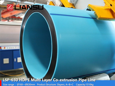 LSP 630 HDPE Multi Layer Co extrusion Pipe Line