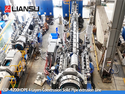  LSP 1200 HDPE 4 Layers Coextrusion Solid Pipe extrusion Line