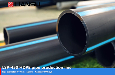 LSP 450 HDPE pipe production line