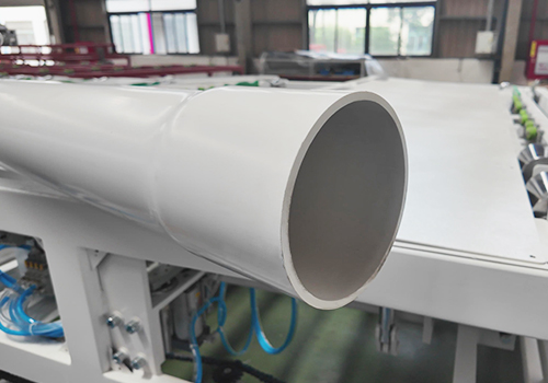 LSDP-160 PVC Dual Strand Pipe Extrusion Line with Online Socketing Machine